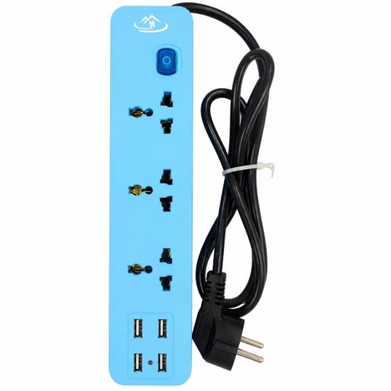 Picture of YOA 303- Power Strip - 3 AC & 4 USB Ports